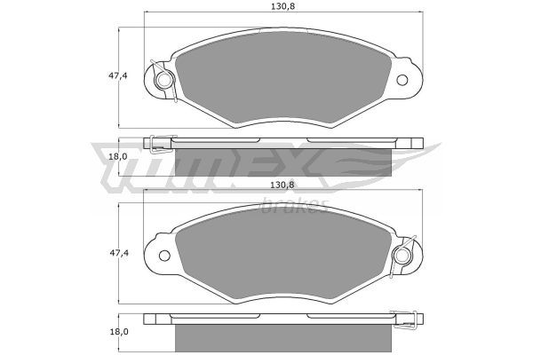 TOMEX BRAKES Bremžu uzliku kompl., Disku bremzes TX 11-75